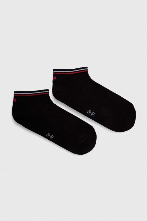 Tommy Jeans sosete 2-pack culoarea negru-Şosete