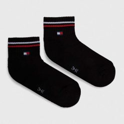 Tommy Jeans sosete 2-pack culoarea negru-Şosete