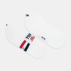 Tommy Jeans șosete scurte 2-pack culoarea alb