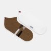 Tommy Jeans șosete scurte 2-pack culoarea maro