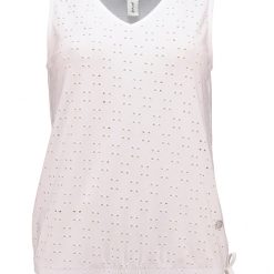 Top brodat cu decolteu in V-FEMEI/IMBRACAMINTE/Bluze-IMBRACAMINTE/Bluze