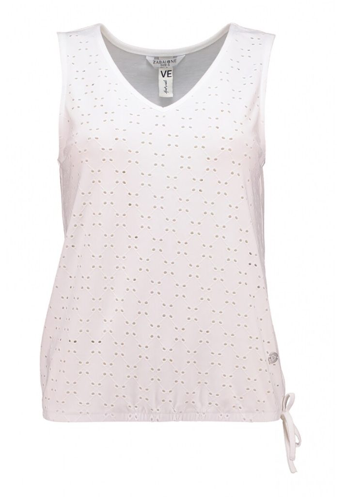 Top brodat cu decolteu in V-FEMEI/IMBRACAMINTE/Bluze-IMBRACAMINTE/Bluze