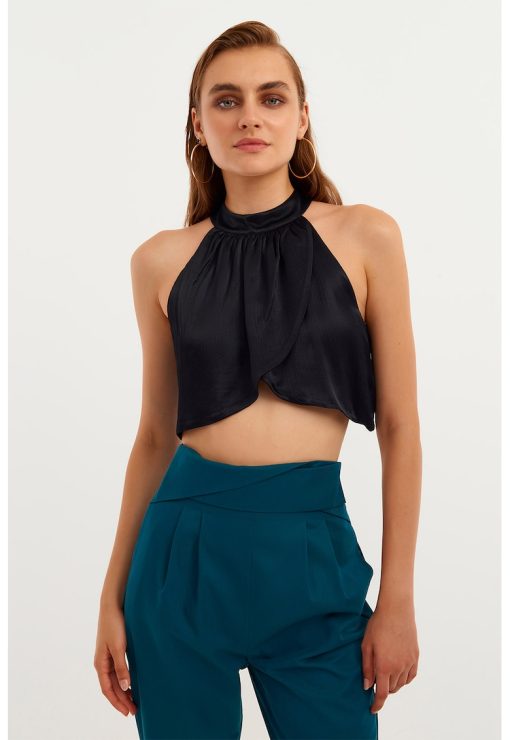 Top crop cu decolteu american-FEMEI/IMBRACAMINTE/Bluze-IMBRACAMINTE/Bluze