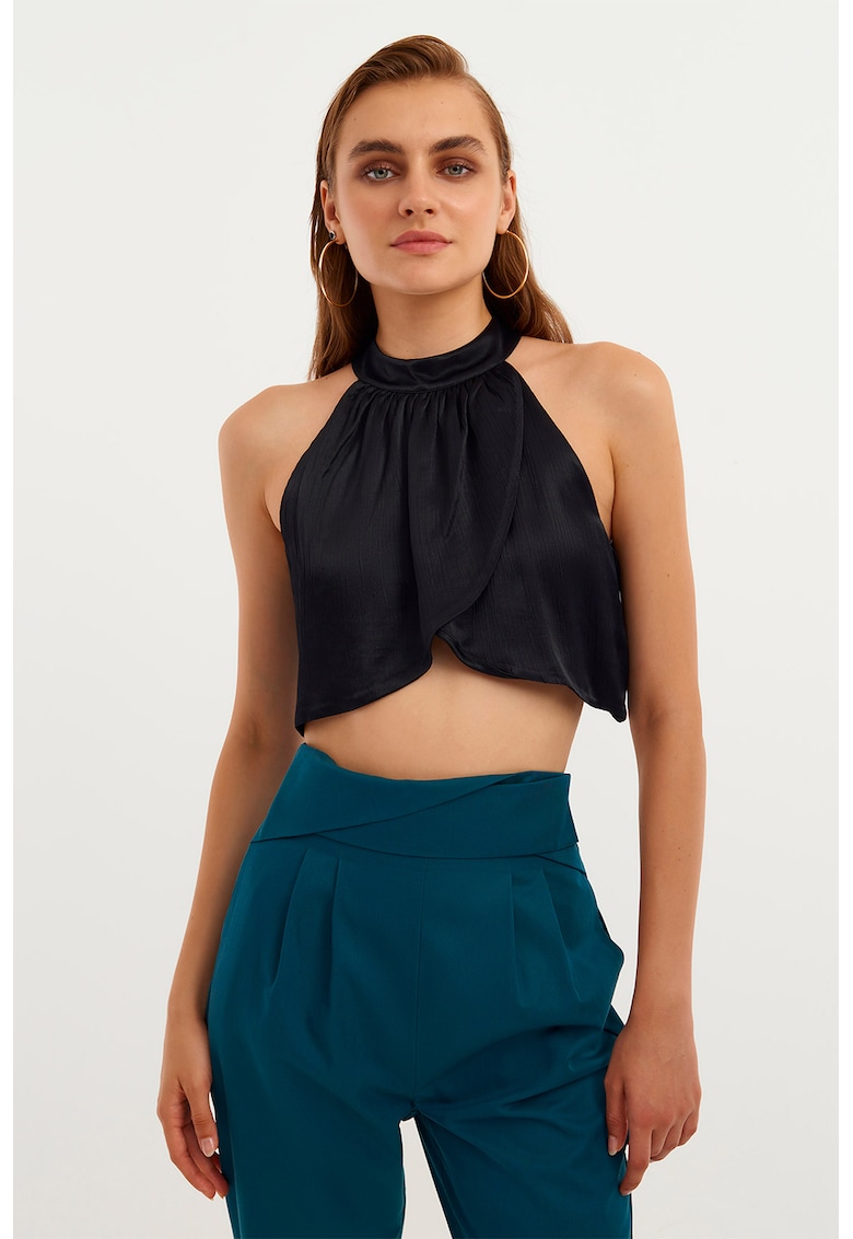 Top crop cu decolteu american-FEMEI/IMBRACAMINTE/Bluze-IMBRACAMINTE/Bluze