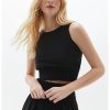 Top crop cu talie elastica-FEMEI/IMBRACAMINTE/Tricouri si maiouri-IMBRACAMINTE/Tricouri si maiouri