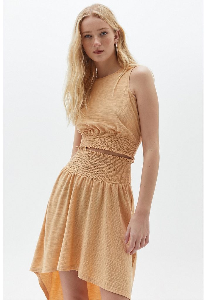 Top crop cu talie elastica-FEMEI/IMBRACAMINTE/Tricouri si maiouri-IMBRACAMINTE/Tricouri si maiouri