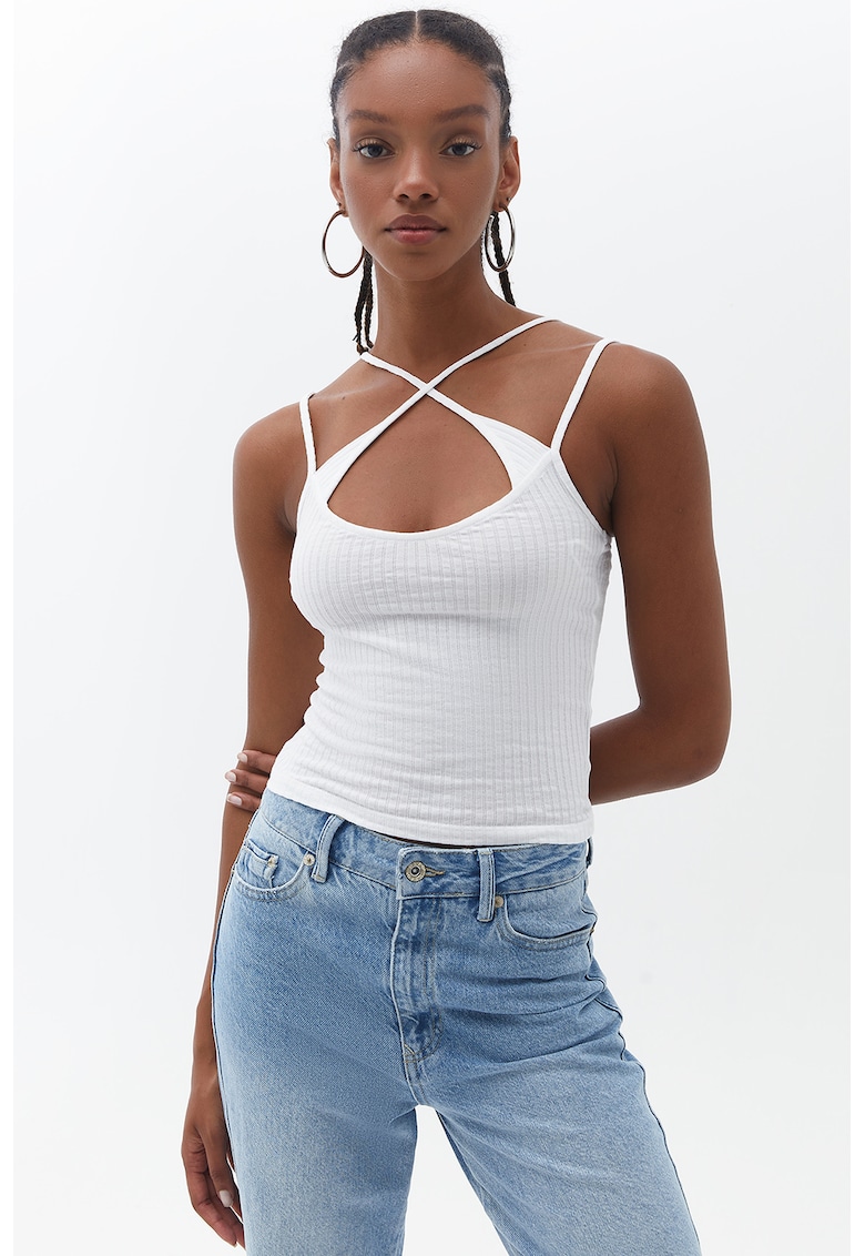 Top cu bretele incrucisate-FEMEI/IMBRACAMINTE/Tricouri si maiouri-IMBRACAMINTE/Tricouri si maiouri