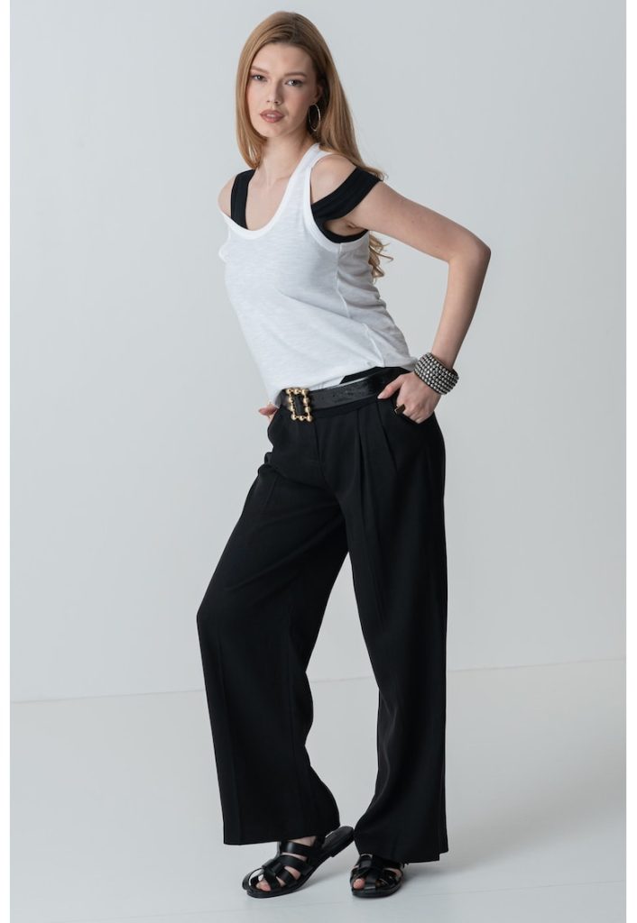 Top cu decolteu rotund-FEMEI/IMBRACAMINTE/Tricouri si maiouri-IMBRACAMINTE/Tricouri si maiouri