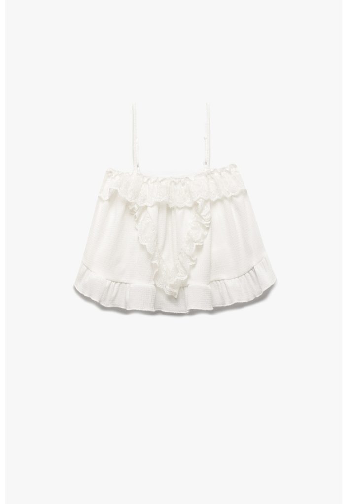 Top cu garnituri de dantela-FETE/IMBRACAMINTE/Bluze-IMBRACAMINTE/Bluze