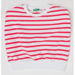 Top cu model in dungi si bureti pe umeri-FETE/IMBRACAMINTE/Tricouri si maiouri-IMBRACAMINTE/Tricouri si maiouri