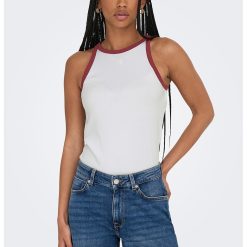 Top din amestec de bumbac organic cu striatii-FEMEI/IMBRACAMINTE/Tricouri si maiouri-IMBRACAMINTE/Tricouri si maiouri