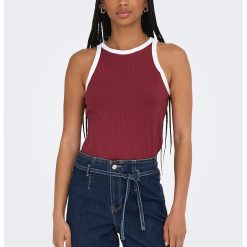 Top din amestec de bumbac organic cu striatii-FEMEI/IMBRACAMINTE/Tricouri si maiouri-IMBRACAMINTE/Tricouri si maiouri