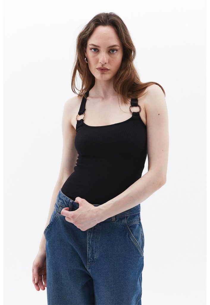 Top din amestec de bumbac si modal Mepnewas-FEMEI/IMBRACAMINTE/Tricouri si maiouri-IMBRACAMINTE/Tricouri si maiouri