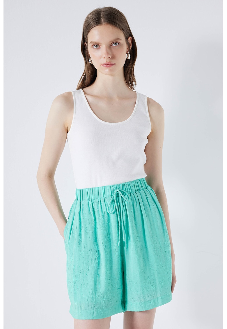 Top striat din amestec de bumbac-FEMEI/IMBRACAMINTE/Tricouri si maiouri-IMBRACAMINTE/Tricouri si maiouri