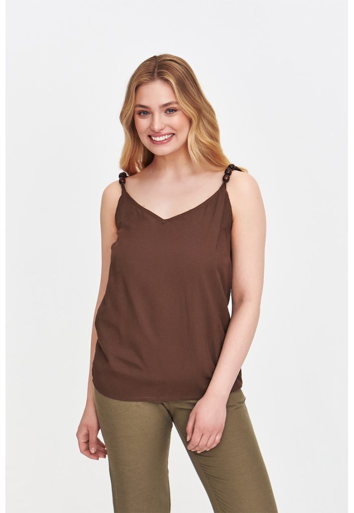 Top uni cu decolteu in V-FEMEI/IMBRACAMINTE/Tricouri si maiouri-IMBRACAMINTE/Tricouri si maiouri