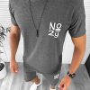 Trening barbati gri inchis pantaloni + tricou 10590 D3-1.2-Trening