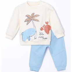 Trening din amestec de bumbac cu imprimeu-BAIETI/IMBRACAMINTE/Sport-IMBRACAMINTE/Sport