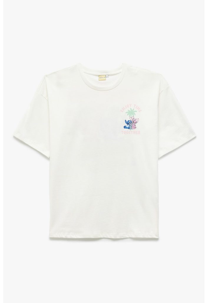 Tricou cu Lilo&Stitch-FEMEI/IMBRACAMINTE/Tricouri si maiouri-IMBRACAMINTE/Tricouri si maiouri