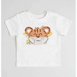 Tricou cu animale si decolteu la baza gatului-BAIETI/IMBRACAMINTE/Tricouri si maiouri-IMBRACAMINTE/Tricouri si maiouri