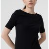 Tricou cu decolteu barcuta-FEMEI/IMBRACAMINTE/Tricouri si maiouri-IMBRACAMINTE/Tricouri si maiouri