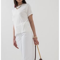 Tricou cu decolteu la baza gatului Como-FEMEI/IMBRACAMINTE/Tricouri si maiouri-IMBRACAMINTE/Tricouri si maiouri