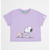 Tricou cu decolteu la baza gatului si Peanuts-FETE/IMBRACAMINTE/Tricouri si maiouri-IMBRACAMINTE/Tricouri si maiouri