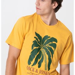 Tricou cu decolteu la baza gatului si design grafic-BARBATI/IMBRACAMINTE/Tricouri si maiouri-IMBRACAMINTE/Tricouri si maiouri