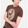 Tricou cu decolteu la baza gatului si imprimeu-BARBATI/IMBRACAMINTE/Tricouri si maiouri-IMBRACAMINTE/Tricouri si maiouri