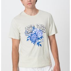 Tricou cu decolteu la baza gatului si imprimeu-BARBATI/IMBRACAMINTE/Tricouri si maiouri-IMBRACAMINTE/Tricouri si maiouri