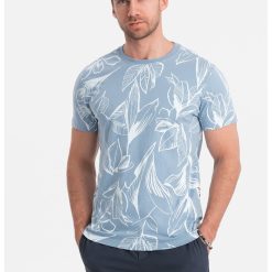 Tricou cu decolteu la baza gatului si imprimeu-BARBATI/IMBRACAMINTE/Tricouri si maiouri-IMBRACAMINTE/Tricouri si maiouri