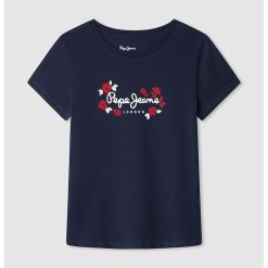 Tricou cu decolteu la baza gatului si imprimeu Maisie-FETE/IMBRACAMINTE/Tricouri si maiouri-IMBRACAMINTE/Tricouri si maiouri
