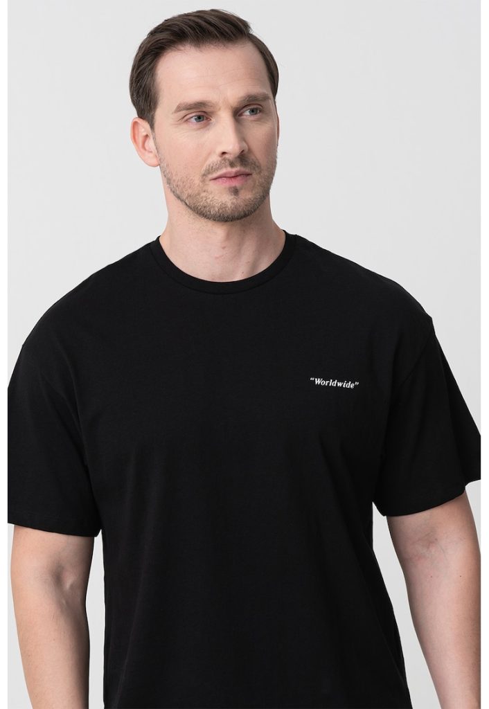 Tricou cu decolteu la baza gatului si imprimeu Rinkle-BARBATI/IMBRACAMINTE/Tricouri si maiouri-IMBRACAMINTE/Tricouri si maiouri