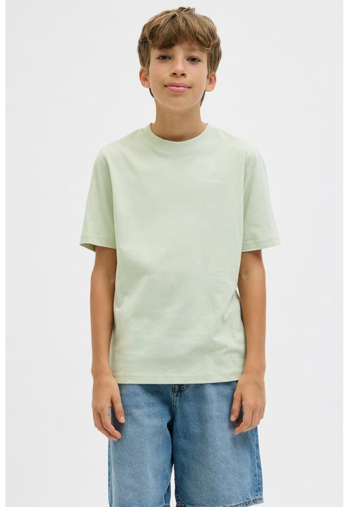 Tricou cu decolteu la baza gatului si imprimeu grafic pe partea din spate-BAIETI/IMBRACAMINTE/Tricouri si maiouri-IMBRACAMINTE/Tricouri si maiouri