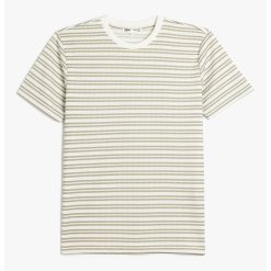 Tricou cu decolteu la baza gatului si imprimeu in dungi-BARBATI/IMBRACAMINTE/Tricouri si maiouri-IMBRACAMINTE/Tricouri si maiouri