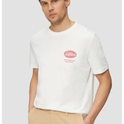 Tricou cu decolteu la baza gatului si imprimeu logo-BARBATI/IMBRACAMINTE/Tricouri si maiouri-IMBRACAMINTE/Tricouri si maiouri