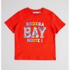 Tricou cu decolteu la baza gatului si imprimeu text-BAIETI/IMBRACAMINTE/Tricouri si maiouri-IMBRACAMINTE/Tricouri si maiouri