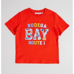 Tricou cu decolteu la baza gatului si imprimeu text-BAIETI/IMBRACAMINTE/Tricouri si maiouri-IMBRACAMINTE/Tricouri si maiouri