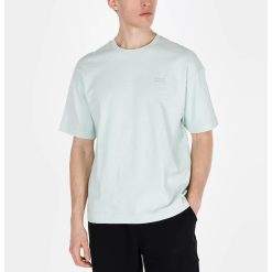 Tricou cu decolteu la baza gatului si imprimeu text-BARBATI/IMBRACAMINTE/Tricouri si maiouri-IMBRACAMINTE/Tricouri si maiouri