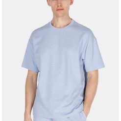 Tricou cu decolteu la baza gatului si imprimeu text-BARBATI/IMBRACAMINTE/Tricouri si maiouri-IMBRACAMINTE/Tricouri si maiouri