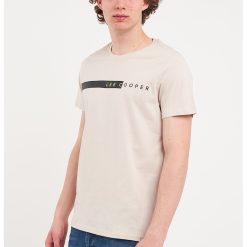 Tricou cu decolteu la baza gatului si logo-BARBATI/IMBRACAMINTE/Tricouri si maiouri-IMBRACAMINTE/Tricouri si maiouri