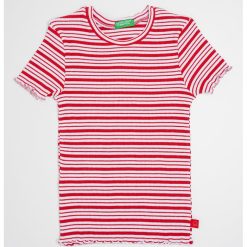 Tricou cu decolteu la baza gatului si model in dungi-FETE/IMBRACAMINTE/Tricouri si maiouri-IMBRACAMINTE/Tricouri si maiouri