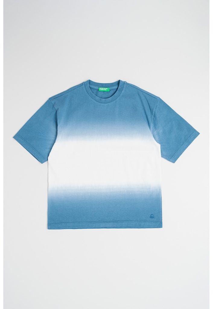 Tricou cu decolteu la baza gatului si model tie-dye-BAIETI/IMBRACAMINTE/Tricouri si maiouri-IMBRACAMINTE/Tricouri si maiouri