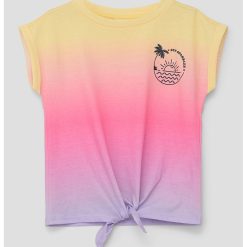 Tricou cu decolteu la baza gatului si nod frontal-FETE/IMBRACAMINTE/Tricouri si maiouri-IMBRACAMINTE/Tricouri si maiouri