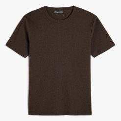 Tricou cu decolteu la baza gatului si striatii-BARBATI/IMBRACAMINTE/Tricouri si maiouri-IMBRACAMINTE/Tricouri si maiouri