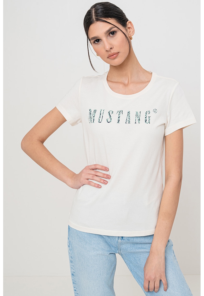 Tricou cu decolteu rotund-FEMEI/IMBRACAMINTE/Tricouri si maiouri-IMBRACAMINTE/Tricouri si maiouri