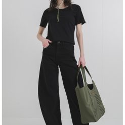 Tricou cu decolteu rotund-FEMEI/IMBRACAMINTE/Tricouri si maiouri-IMBRACAMINTE/Tricouri si maiouri