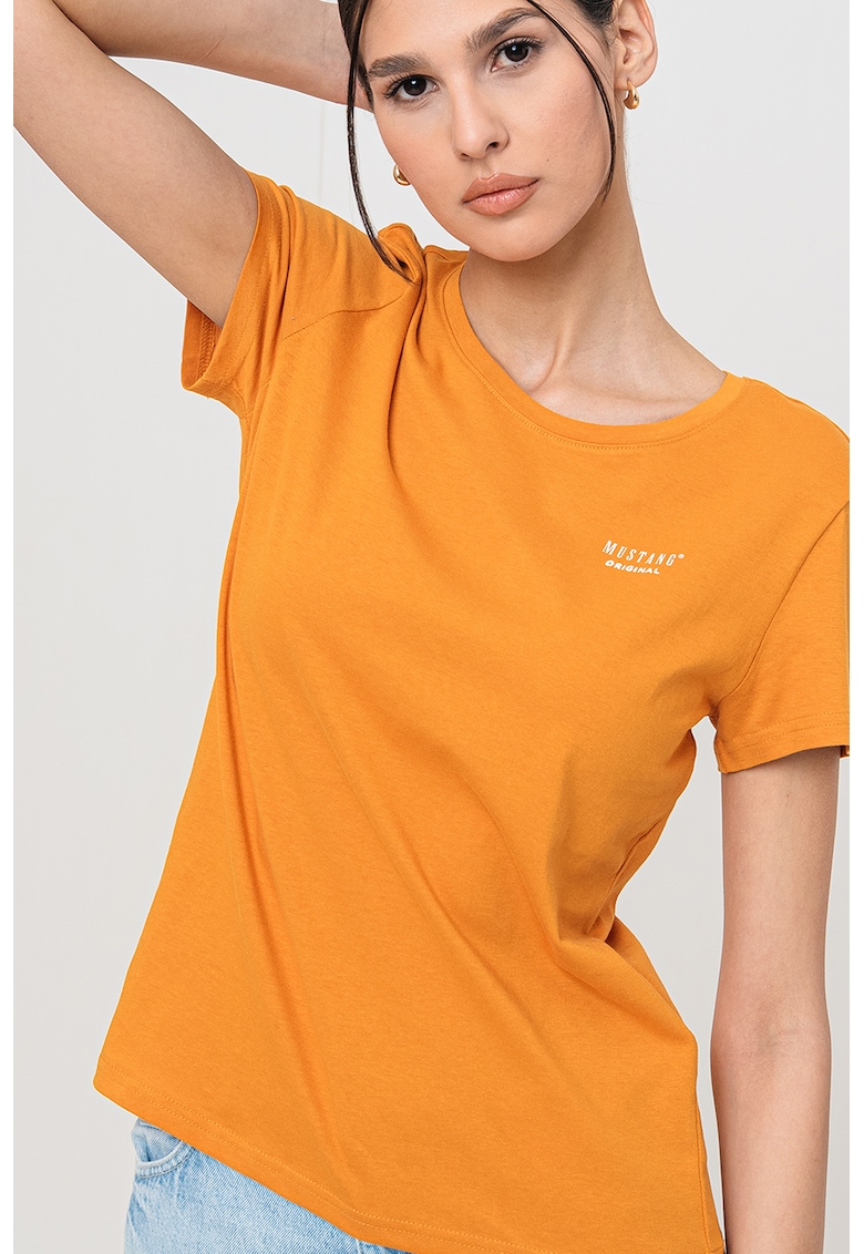 Tricou cu decolteu rotund-FEMEI/IMBRACAMINTE/Tricouri si maiouri-IMBRACAMINTE/Tricouri si maiouri