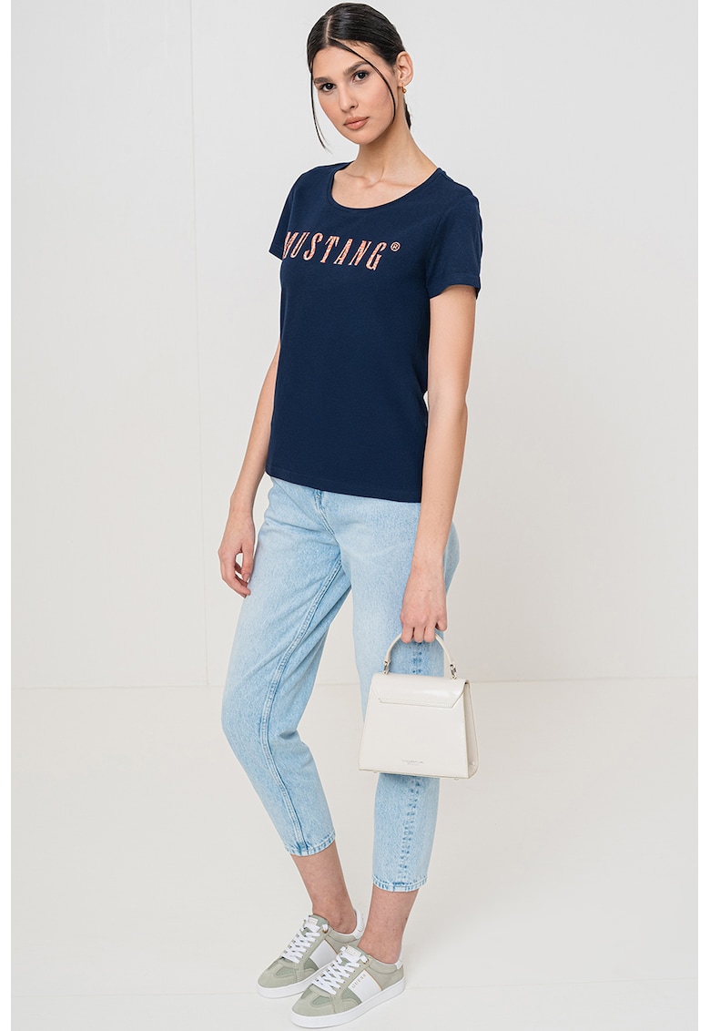 Tricou cu decolteu rotund-FEMEI/IMBRACAMINTE/Tricouri si maiouri-IMBRACAMINTE/Tricouri si maiouri