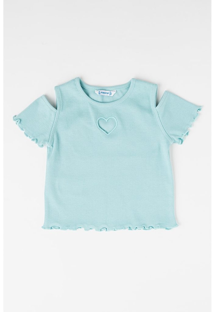 Tricou cu decupaj pe umar-FETE/IMBRACAMINTE/Tricouri si maiouri-IMBRACAMINTE/Tricouri si maiouri