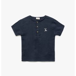 Tricou cu fenta cu nasturi-BAIETI/IMBRACAMINTE/Tricouri si maiouri-IMBRACAMINTE/Tricouri si maiouri